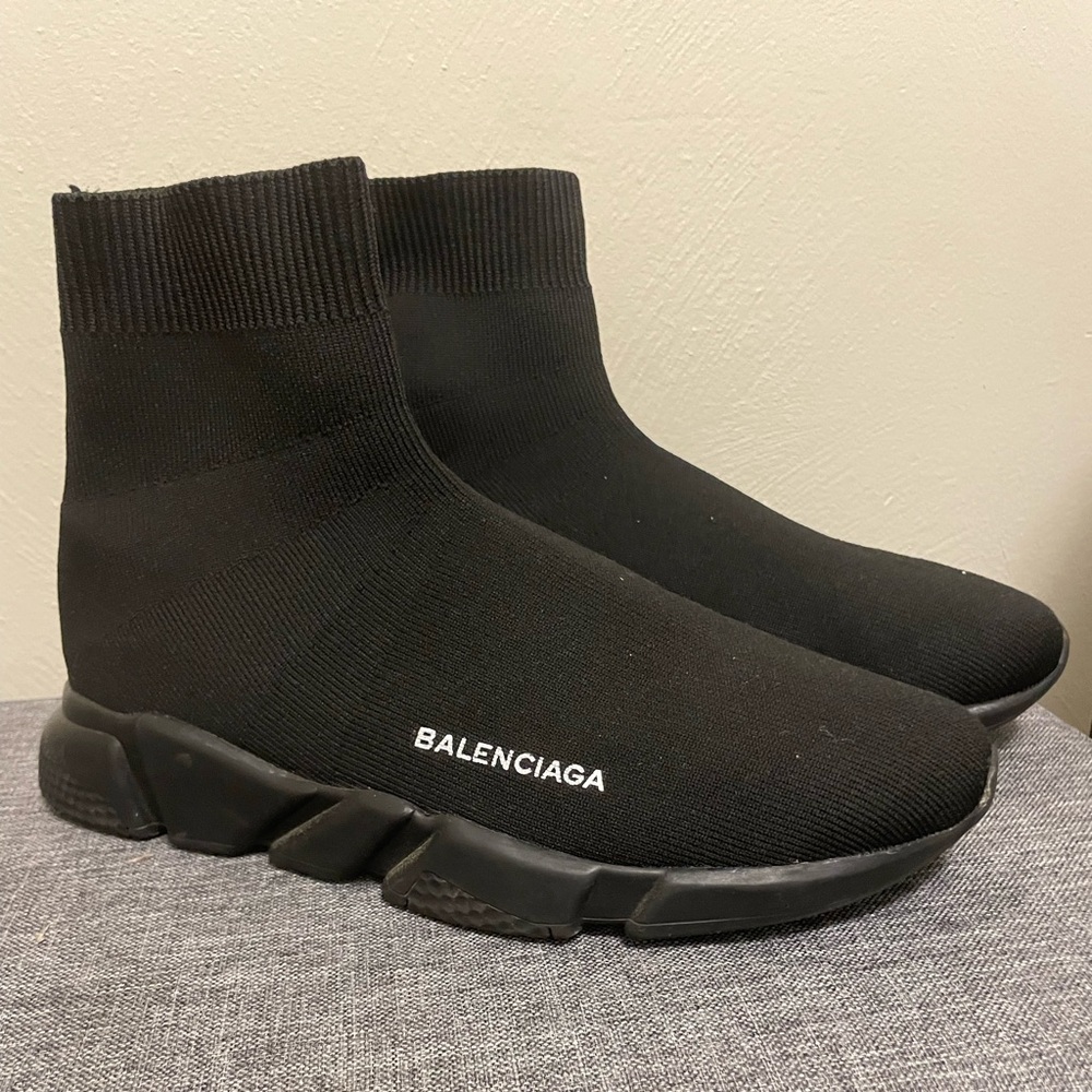 Balenciaga Men's Black Sock Sneakers - Picture 2 of 5